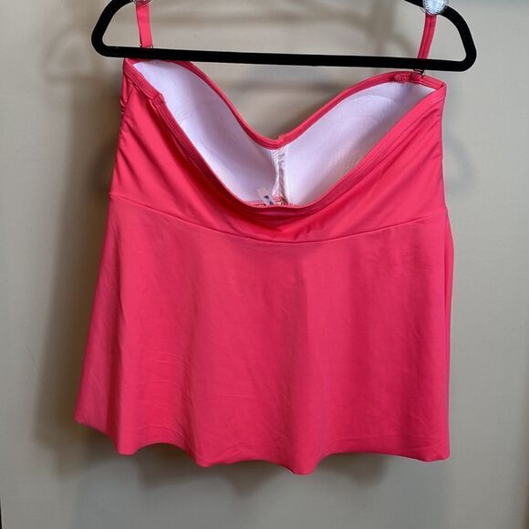 Swimsuits For All pink crochet detailing tankini size 20 - Picture 2 of 8